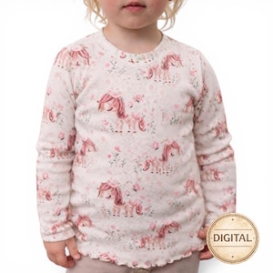 Schnittmuster Kinder Shirt 74–146 | T-Shirt nähen Kurzarm & Langarm | PDF Nähanleitung | A4, A0, Beamer