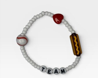 Baseball Team Hotdog Bracelet