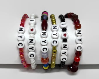 NYC Beaded Bracelet, Custom Color Options