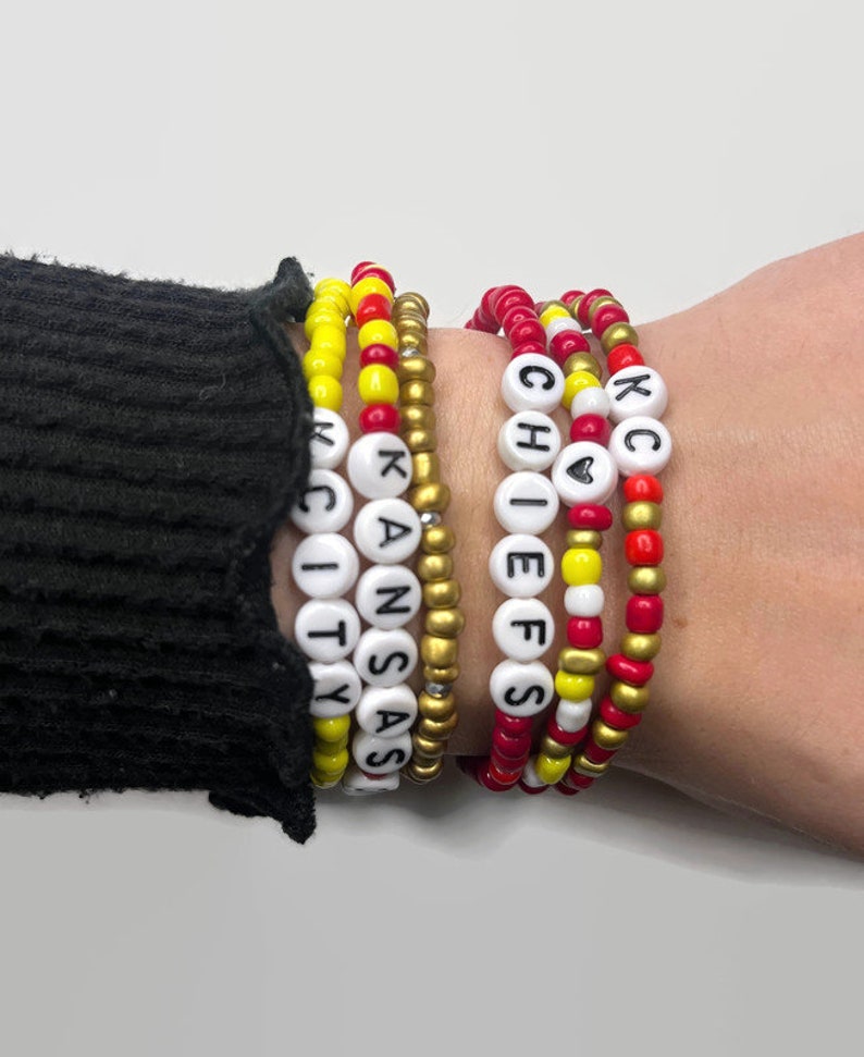 Kansas City Bracelet / Kcity Bracelet / KC Chiefs / KC Etsy