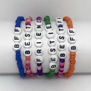 Best Friend Bracelet / Personalized Best Friend Bracelet / BFF Bracelet / Custom Gift / Friend Bracelet / Gift for a Friend / Bestie