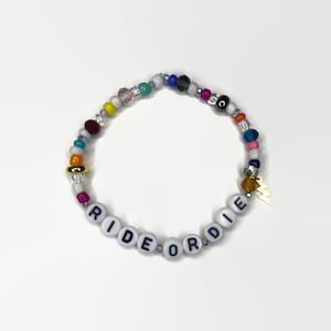 Ride or Die Bracelet / Words Bracelet / Best Friend Gift / Sister Gift / Trendy Bracelet / Cute Jewelry / Custom Bracelet