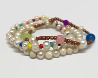 Freshwater Pearl Beaded Bracelet