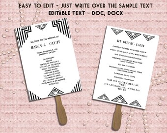 great gatsby program etsy