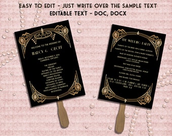 great gatsby program etsy