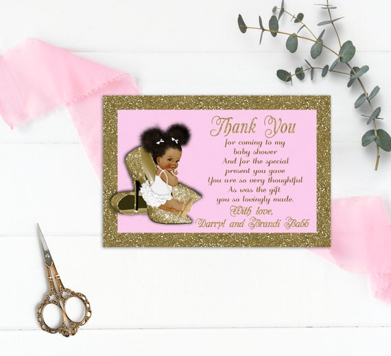 Printable Baby Shower Thank You Card Little Princess Royal Etsy