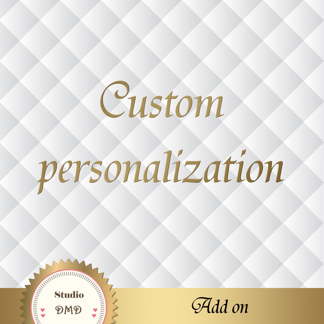 Add On: Custom Personalization - Etsy