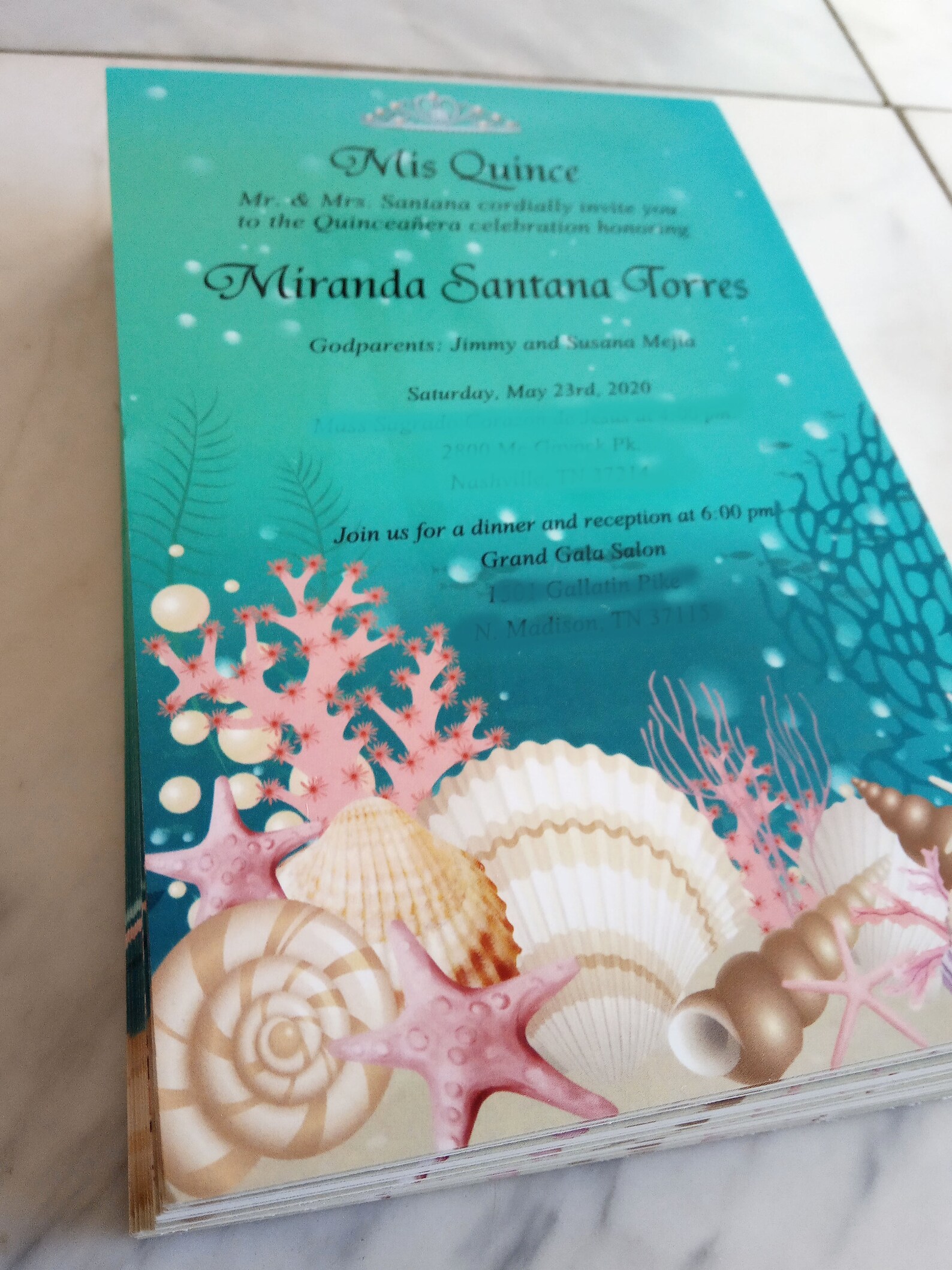 Quinceañera Invitation Under the Sea Invitation Birthday - Etsy