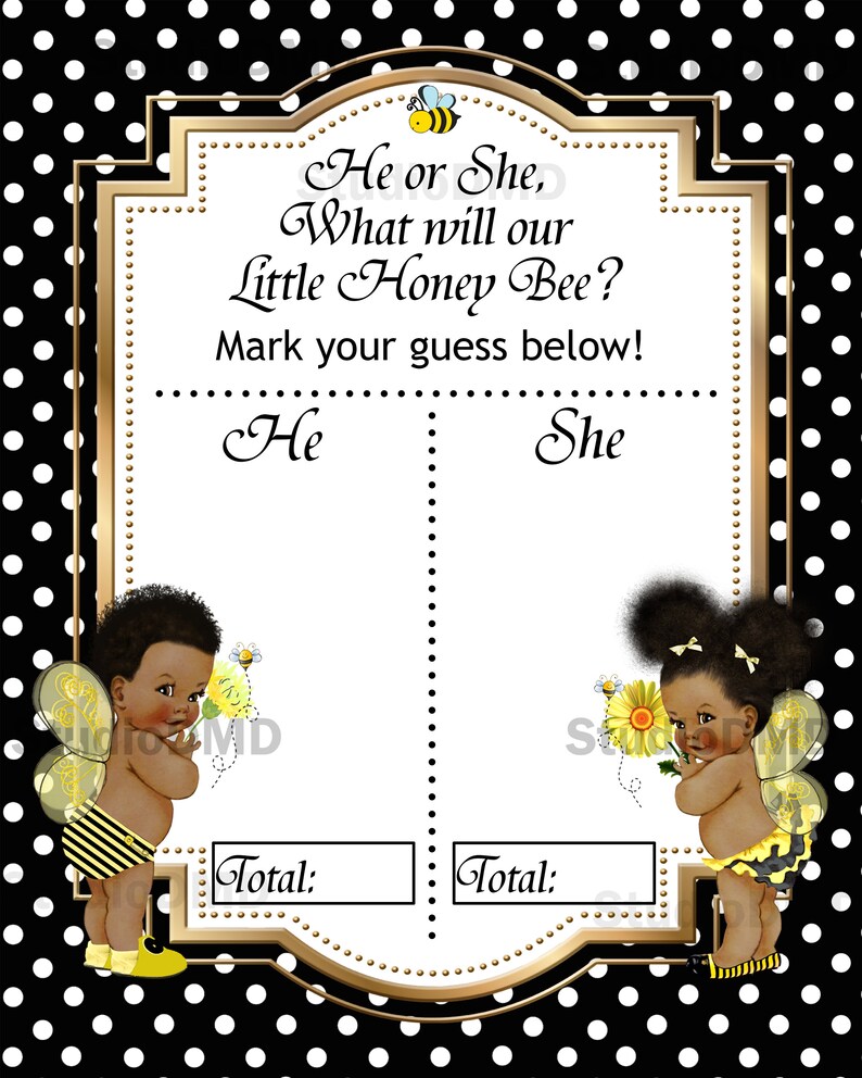 Gender Reveal Guess Sign Baby Shower Game Guess Baby Gender | Etsy