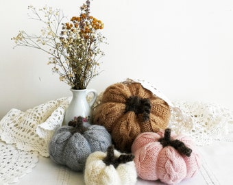 Handmade Crochet Pumpkins, Baby Photoshoot props, Photoshoot props, Autumn Pumpkins, Crochet Pumpkins, Halloween Pumpkins, Pink, White