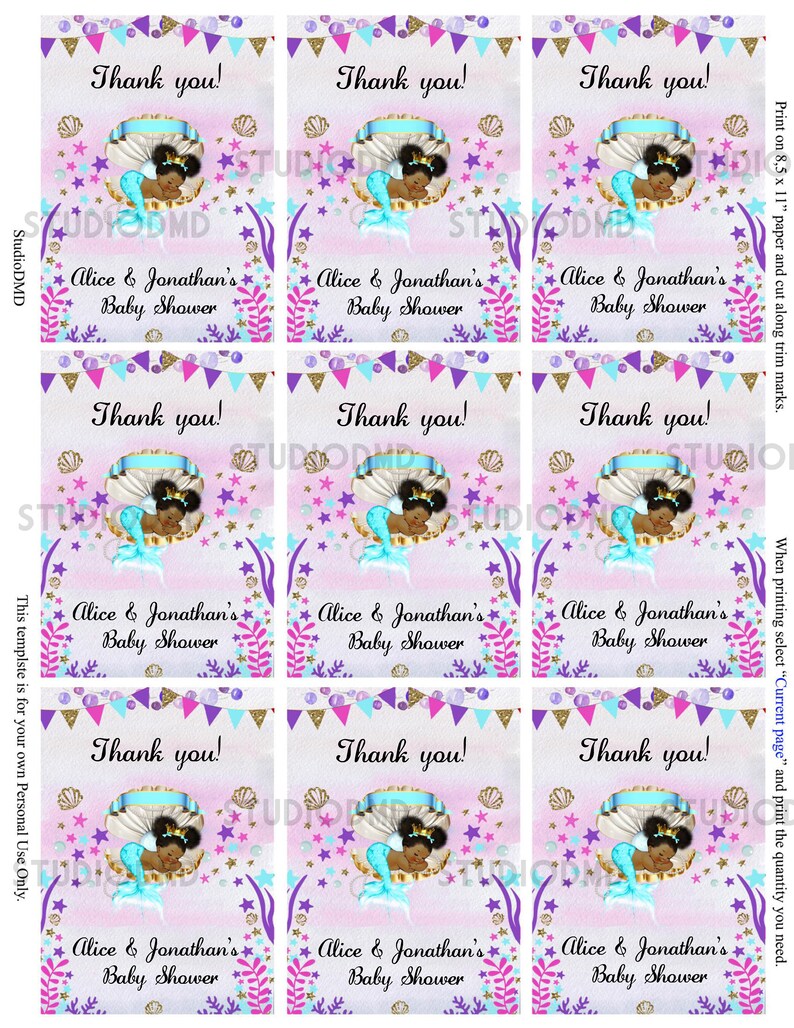 Printable Baby Shower Thank You Tags Favor Tags Little - Etsy