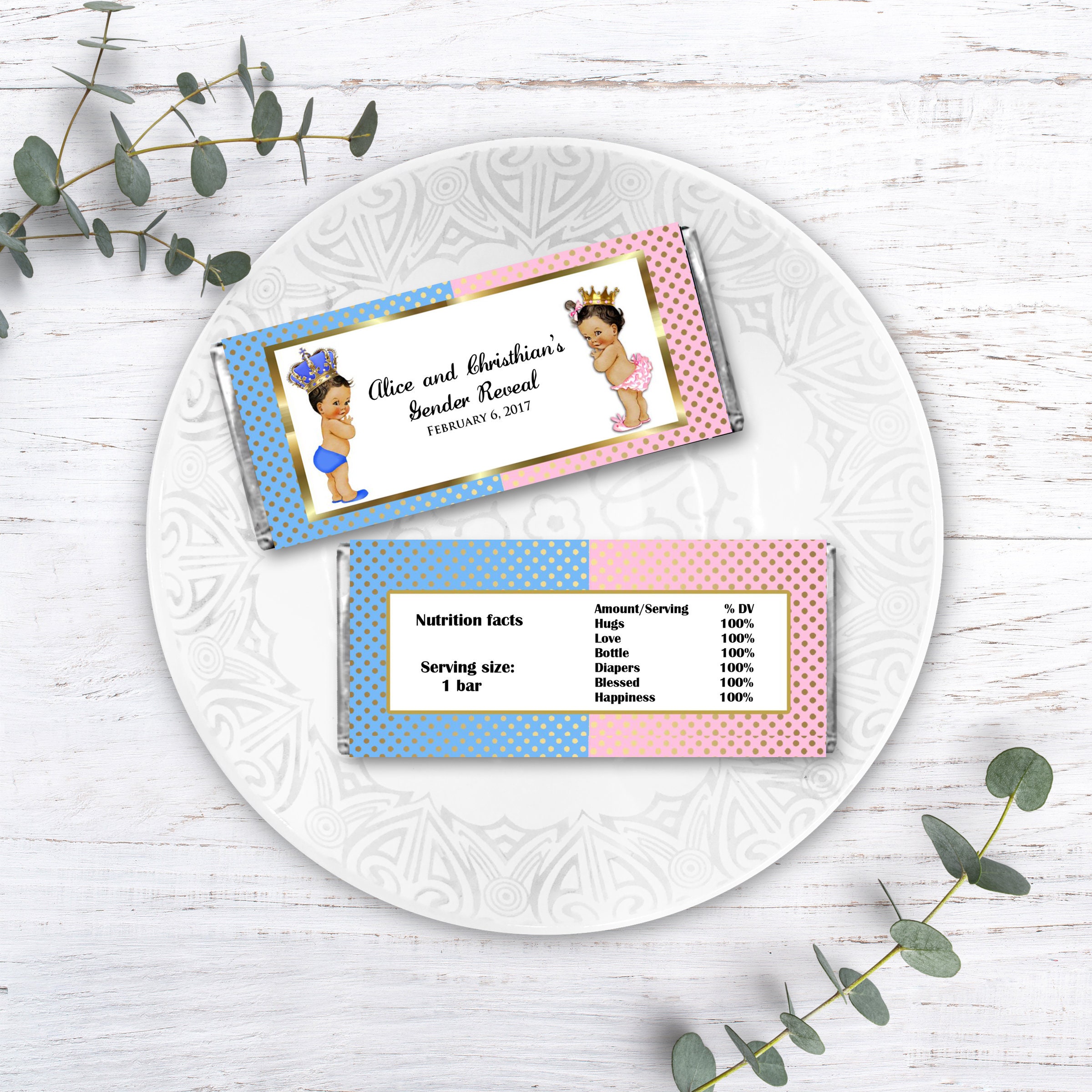Printable Candy Bar Wrapper Hershey's Chocolate Wrapper | Etsy