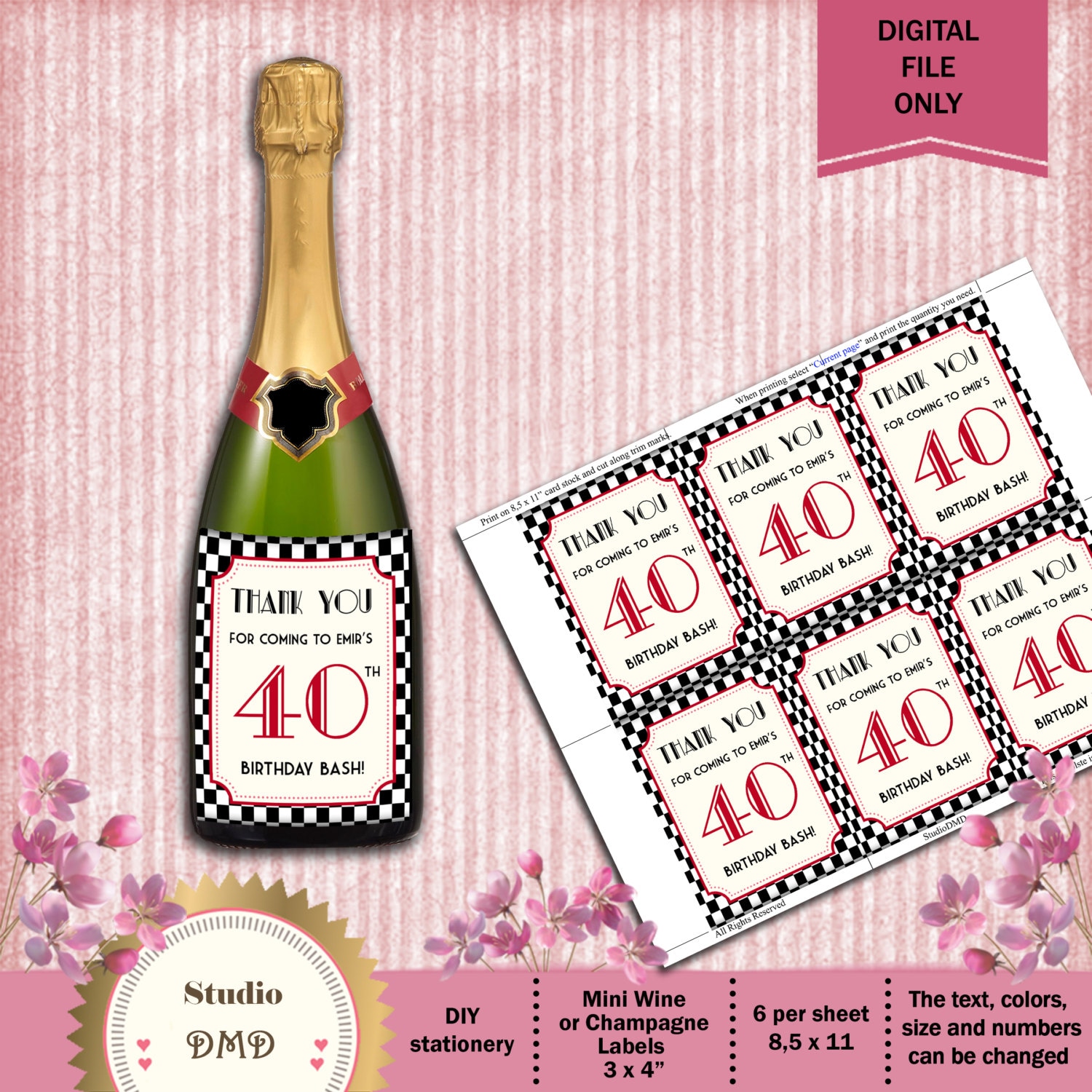 Fetes Occasions Speciales Golden Personnalise 50eme Anniversaire De Mariage Etiquette De Vin Ou Champagne Maison Prosurface Ca