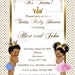 Printable Prince and Princess Baby Shower Invitation, Royal Baby Shower ...