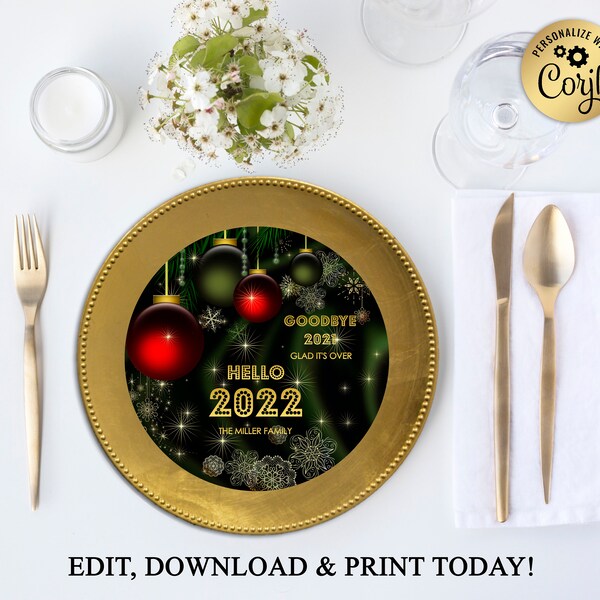 Dinner Plate Printable - Etsy