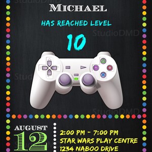 Printable Video Game Party Invitations Video Game Invitation - Etsy
