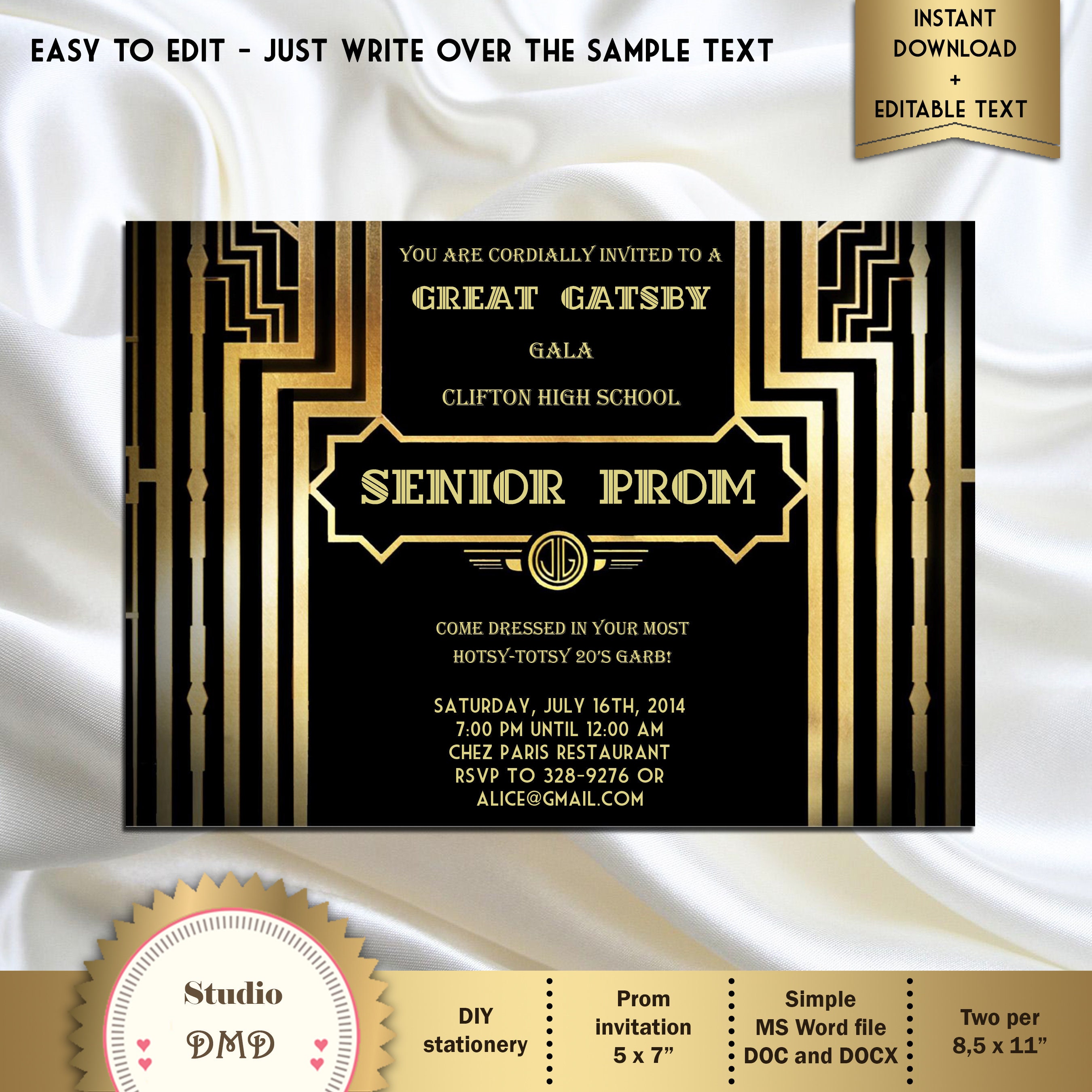 prom in great gatsby font prom in great gatsby font