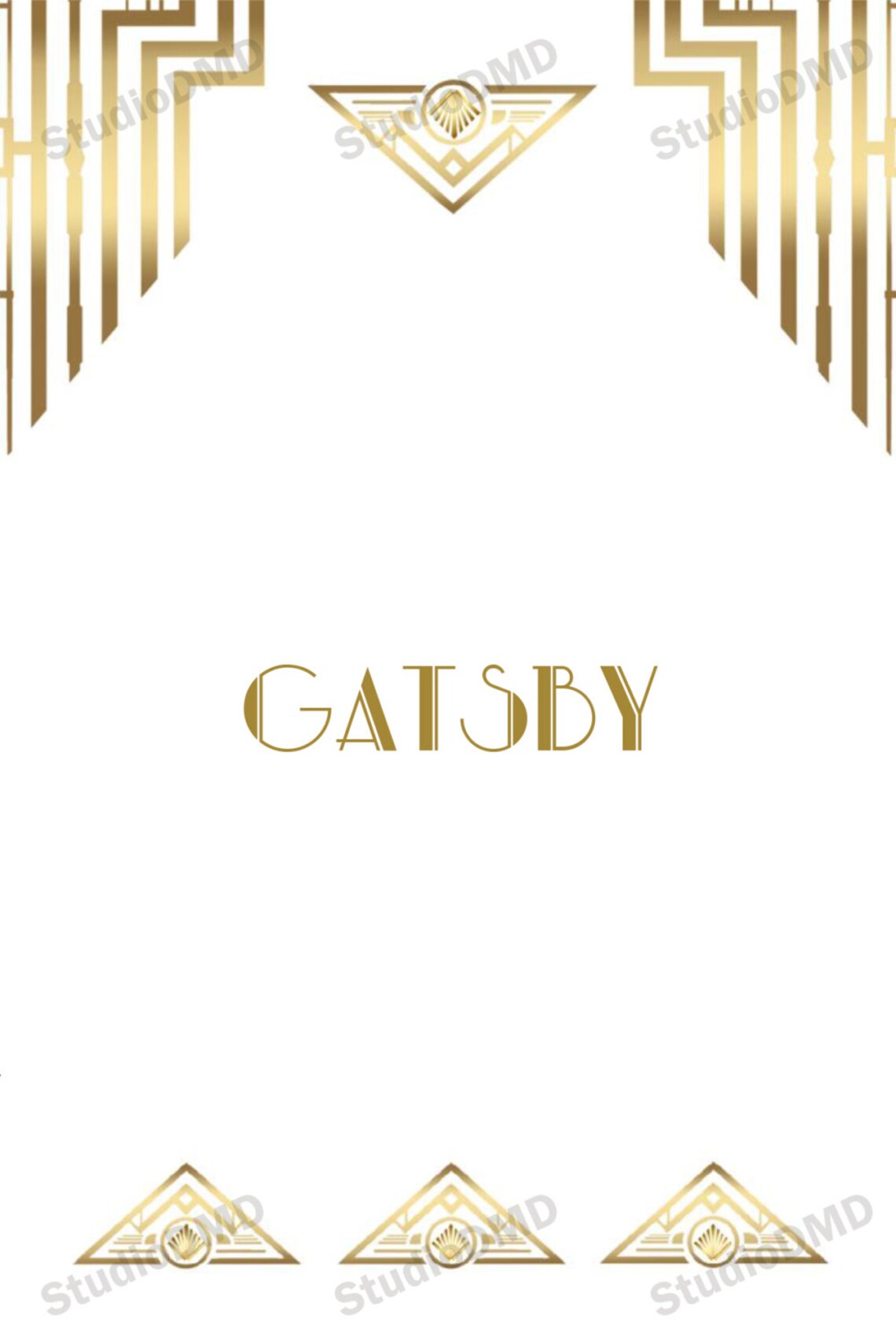 Printable Table Cards Template With the Names Art Deco Great | Etsy