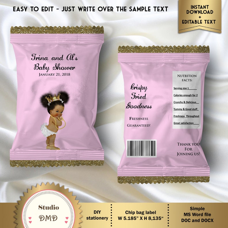 Printable Chip Bag Labels - Printable World Holiday