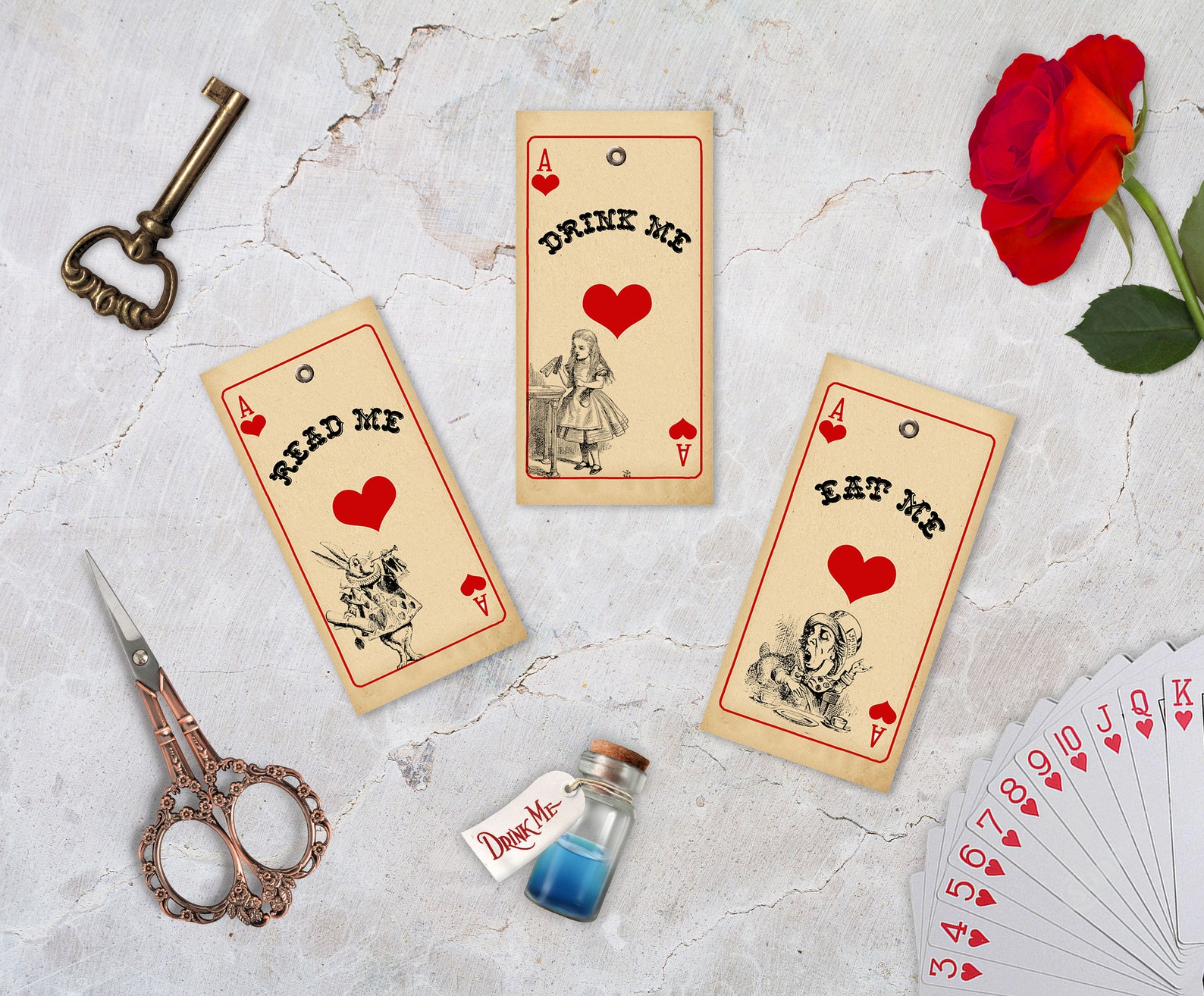 Alice in Wonderland Read Me Eat me Drink me Tags Mad