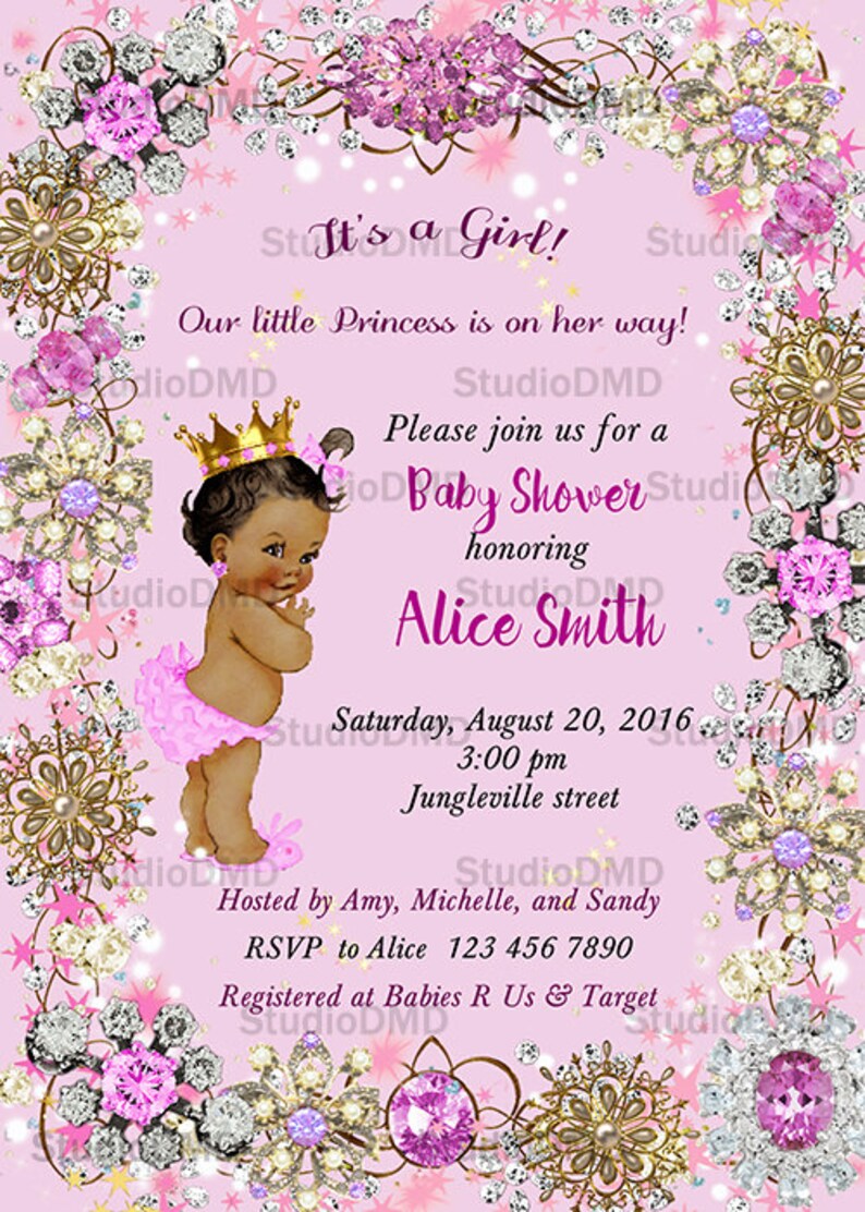 Princess Baby Shower Invitation Little Princess Royal Baby Etsy