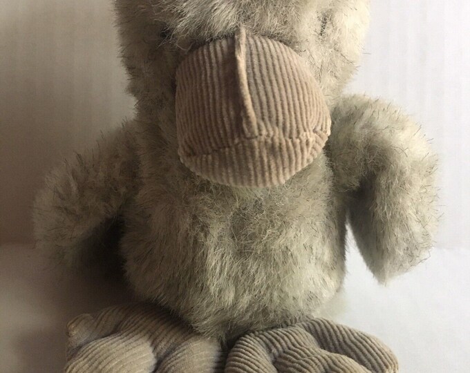 Gund Goony Bird Vintage Plush Stuffed Animal Corduroy Feet Bill Solid