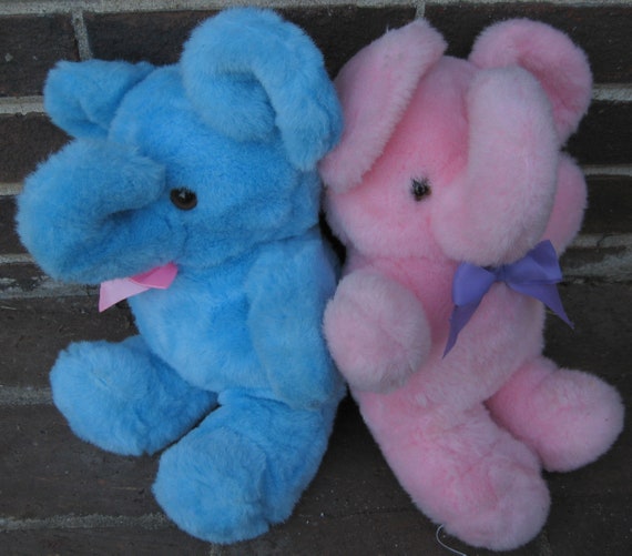 blue elephant baby toy