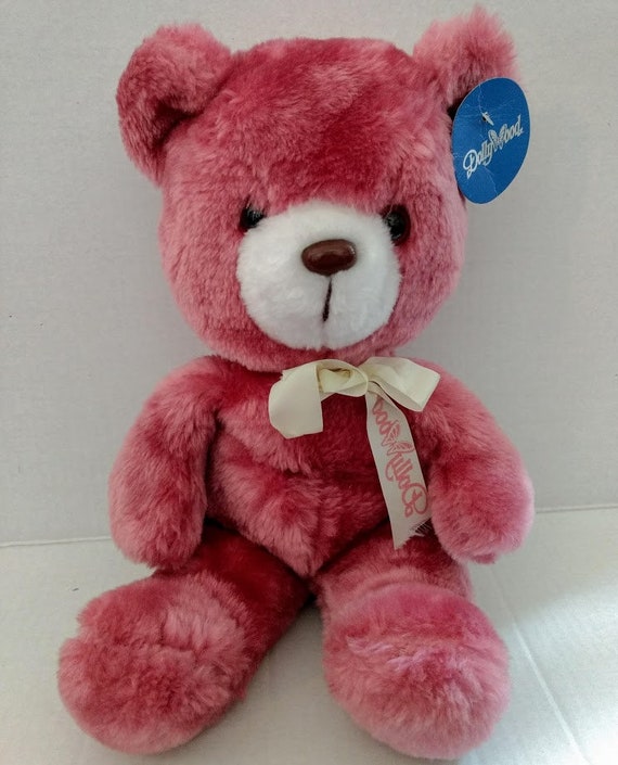 vintage pink teddy bear