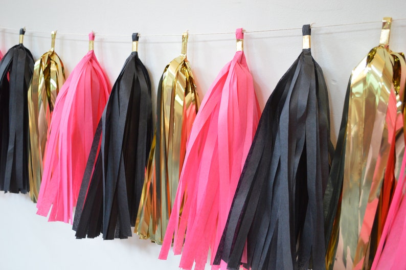 Bachelorette Party Tassel Garland Paris Themed Party Decor Etsy