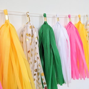 Lemonade stand tassel garland, Lemonade stand decoration, lemonade party, pink lemonade, lemonade banner, summer theme,