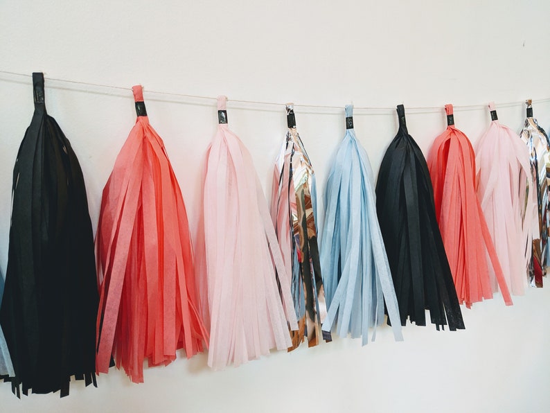photo booth prop Halloween party garland Fully assembled Halloween tassel garland modern Halloween paper party goods