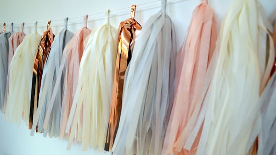 blush tassel garland