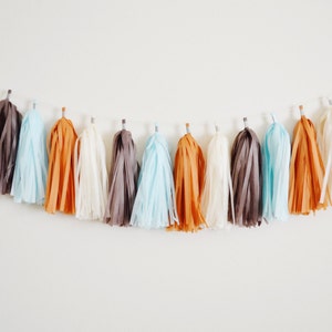 Fox theme garland - Fox tassel garland - Fox Woodland Animal Party - Fox Garland - Woodland Theme Party - First birthday