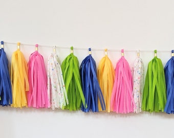 you're a star tassel garland assembled, oh my stars, stars above, kid's party decor, be a star, high chair tassels, photobooth, kid room