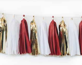 San Francisco 49ers Football Party Decor, 49ers Tassel Garland, 49ers Tailgate Party, 49ers Banner, San Francisco
