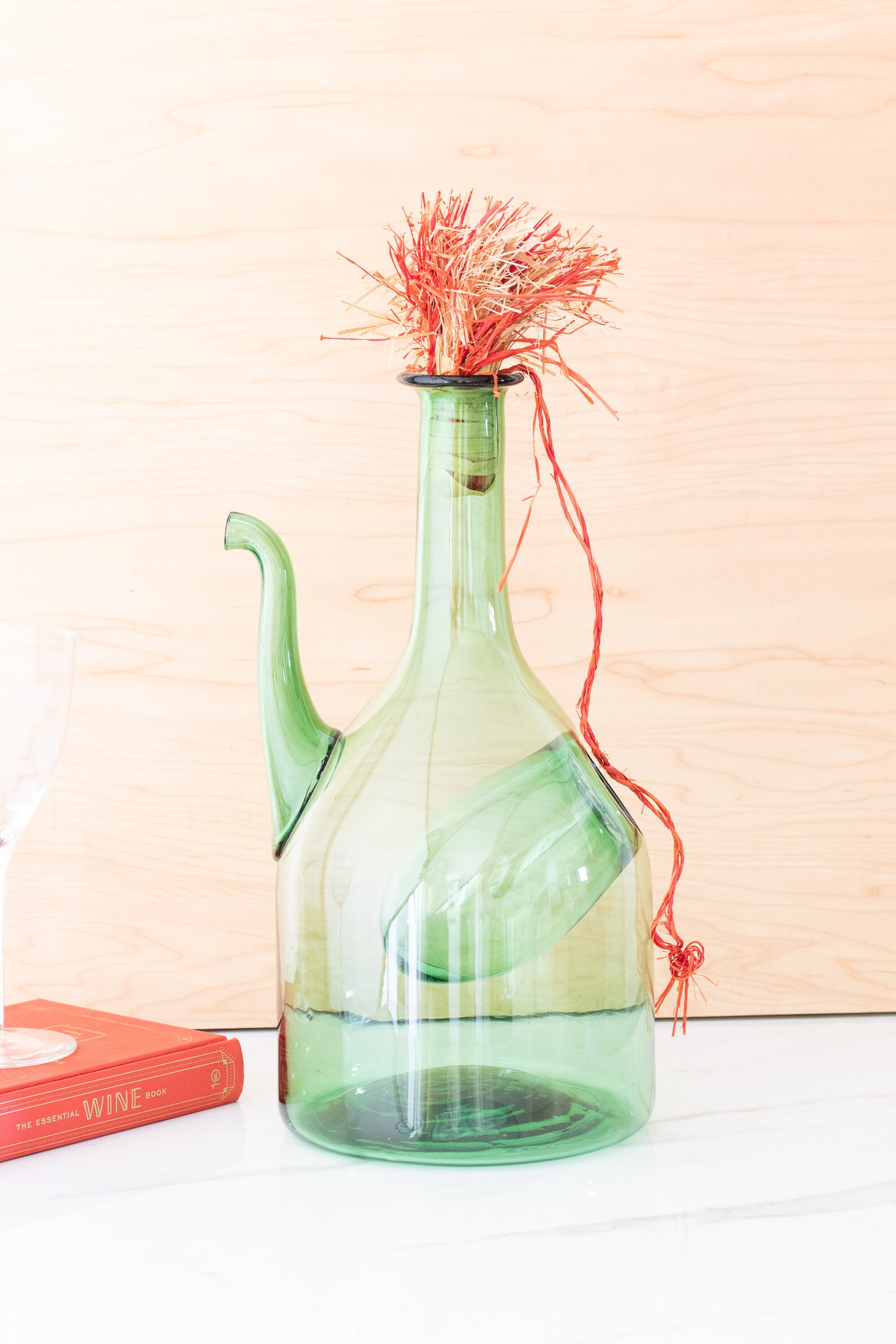Demetra Wine Glass, Green
