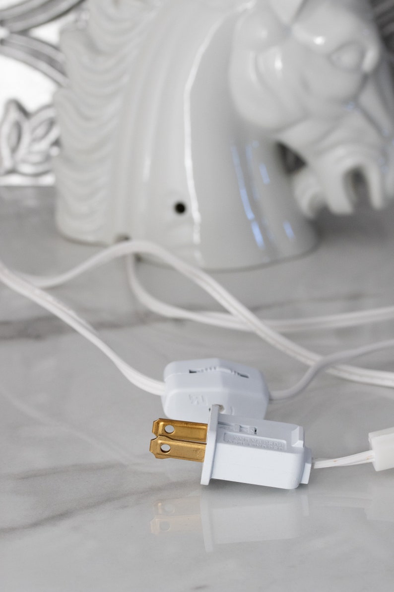 Vintage Unicorn Bust Table Top Night Light / Ceramic Etsy