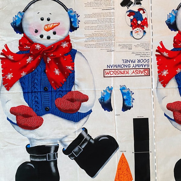 Daisy Kingdom Christmas Sammy Snowman Door Panel