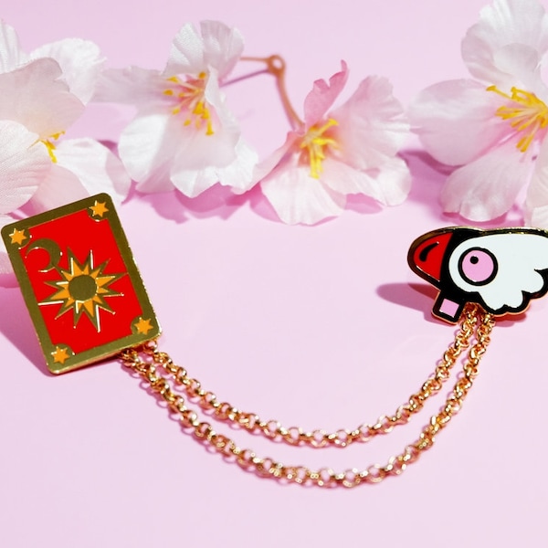 Carcaptor Sakura - enamel collar pins