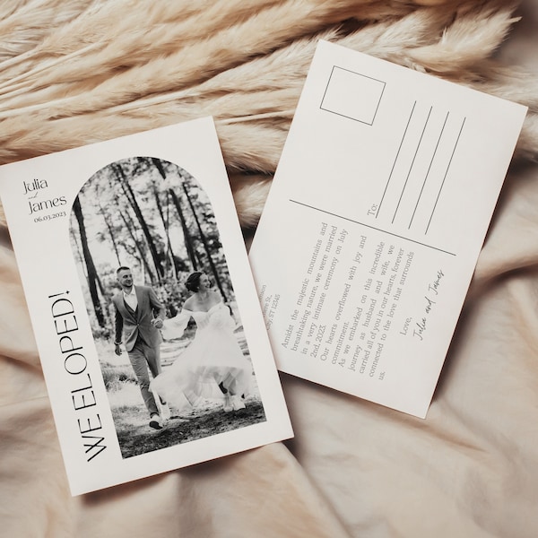 Elopement Announcement Etsy