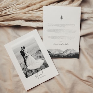 We Eloped Announcement, Elopement Wedding Template, Elopement Photo Template, Elopement Card Announcement, Elopement Card Template