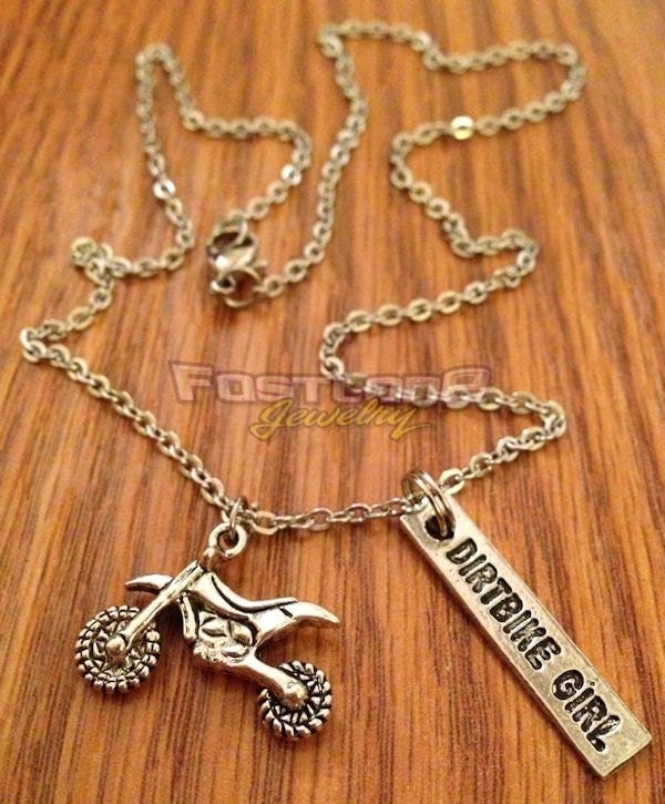 Buy Hand Stamped Personalized Dirt Bike Necklace Motocross Motomom Online  in India - Etsy
