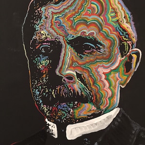 John D. Rockefeller Portrait Painting by Matt Pecson Office Decor Inspirational Gift for Boss Graduation Gift for Men MADE TO ORDER