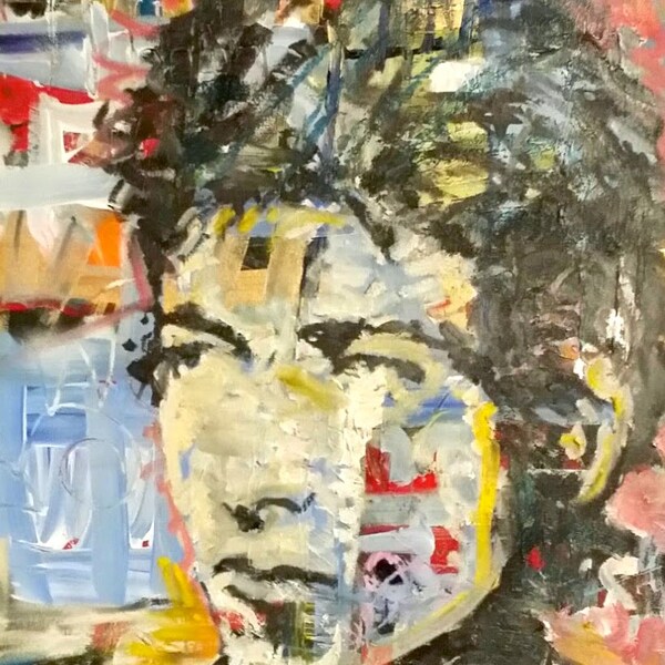 Bob Dylan 24x36 Pop Art Painting Music Art Large Original Painting Urban Art Boho Chic Decor Home Decor For Home
