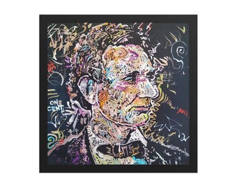 Abraham Lincoln Print Framed Wall Art by Matt Pecson, Civil War, Americana Decor, Political Art, Best Selling Items, Gifts for Him