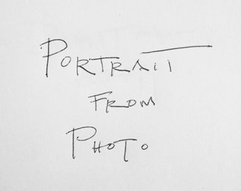 Portrait from Photo, CUSTOM Family Portrait Painting from Photo by Matt Pecson Best Selling Items