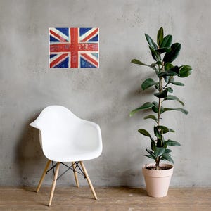 Union Jack Art Print Poster, English Flag, United Kingdom, British Flag