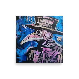 Plague Doctor Mask Art Print, Plague Doctor Decor, Fine Art Poster, Doctor Gift, Medical Office Decor, Steampunk, Dark Academia Art, Gothic
