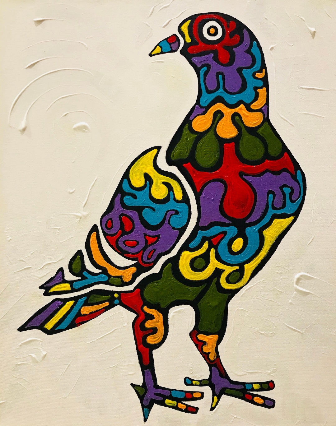 Pigeon Art Bird Painting By Matt Pecson MADE TO ORDER Animal Art pigeon-art-bird-painting-by-matt-pecson-made-to-order-animal-art