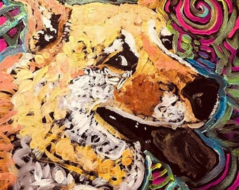 CUSTOM Pet Portrait Paintings on Canvas from Photo by Matt Pecson Best Selling Items Personalized Gift